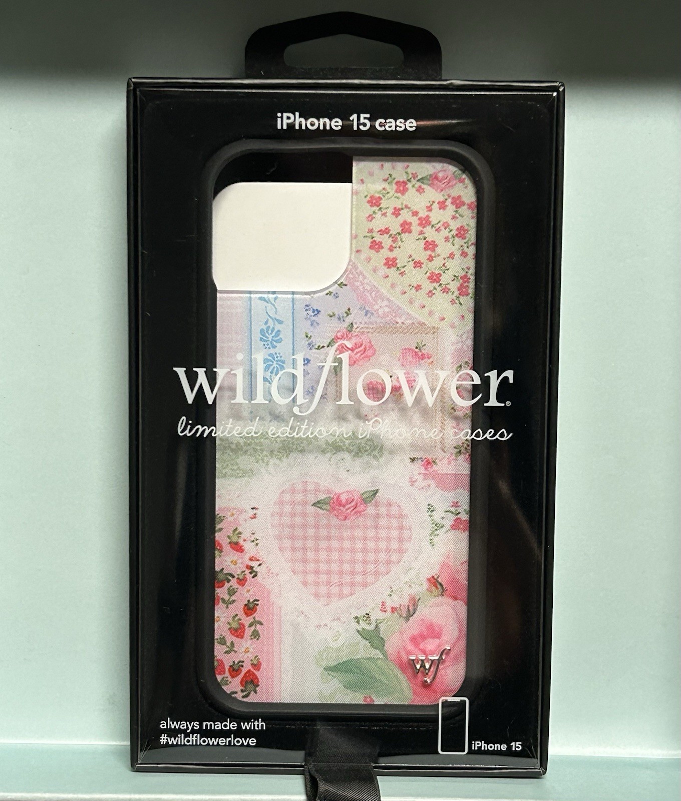 Wild Flower iPhone 15 Case with Frilly Floral Design - New-image