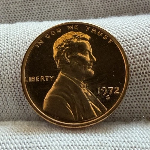 1972-S Lincoln Memorial Cent Proof — photo from the most recent tracked eBay sale