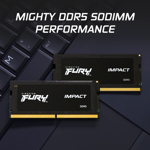 Kingston FURY Impact 32GB DDR5 SODIMM Memory Intel XMP 3.0 6400MTs Plug N Play - Picture 3 of 8