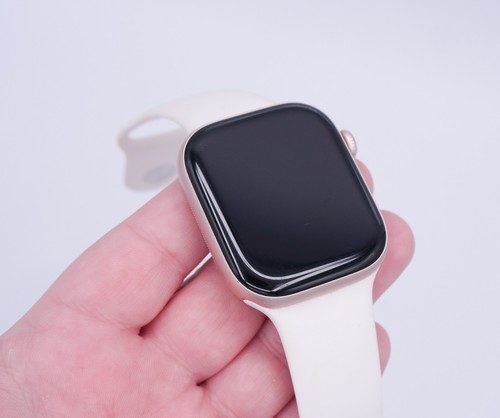Apple Watch Series 10 46MM Model A2999 Rose Gold M/L Blush Silicone Band - Photo 3 sur 10