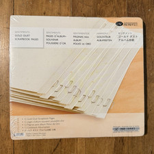 Creative Memories 7x7 Gold Dust Scrapbook Pages 12 Pages NOS Sealed
