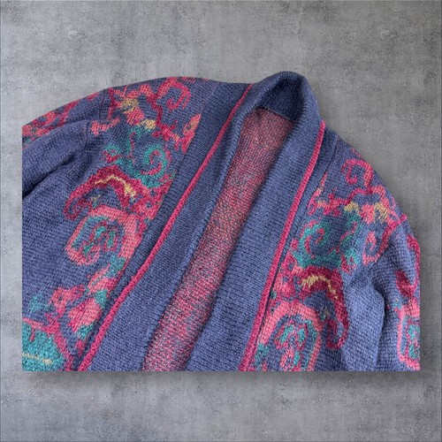 St Michael Vintage 90s Mohair Blend Knit Cardigan Coat Size UK 14 Oversized 80s - Bild 4 von 11