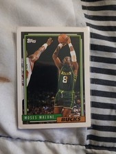 Topps 1992-93 Moses Malone Milwaukee Bucks Basketball Card #74 NBA