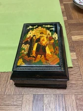 Russian Palekh Lacquer Box – Yaroslav the Wise – Signed Dmitriev – Rare