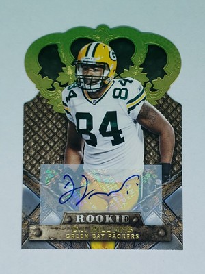 D.J. Williams 2011 Panini Crown Royale #119 Rookie Autograph SN 283/499 Packers