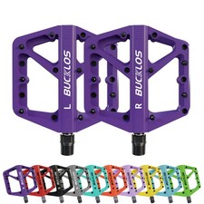 MTB Pedals Flat 9/16" Mountain BMX Bike 4 Bearing Enduro Road Platform Pedal UK