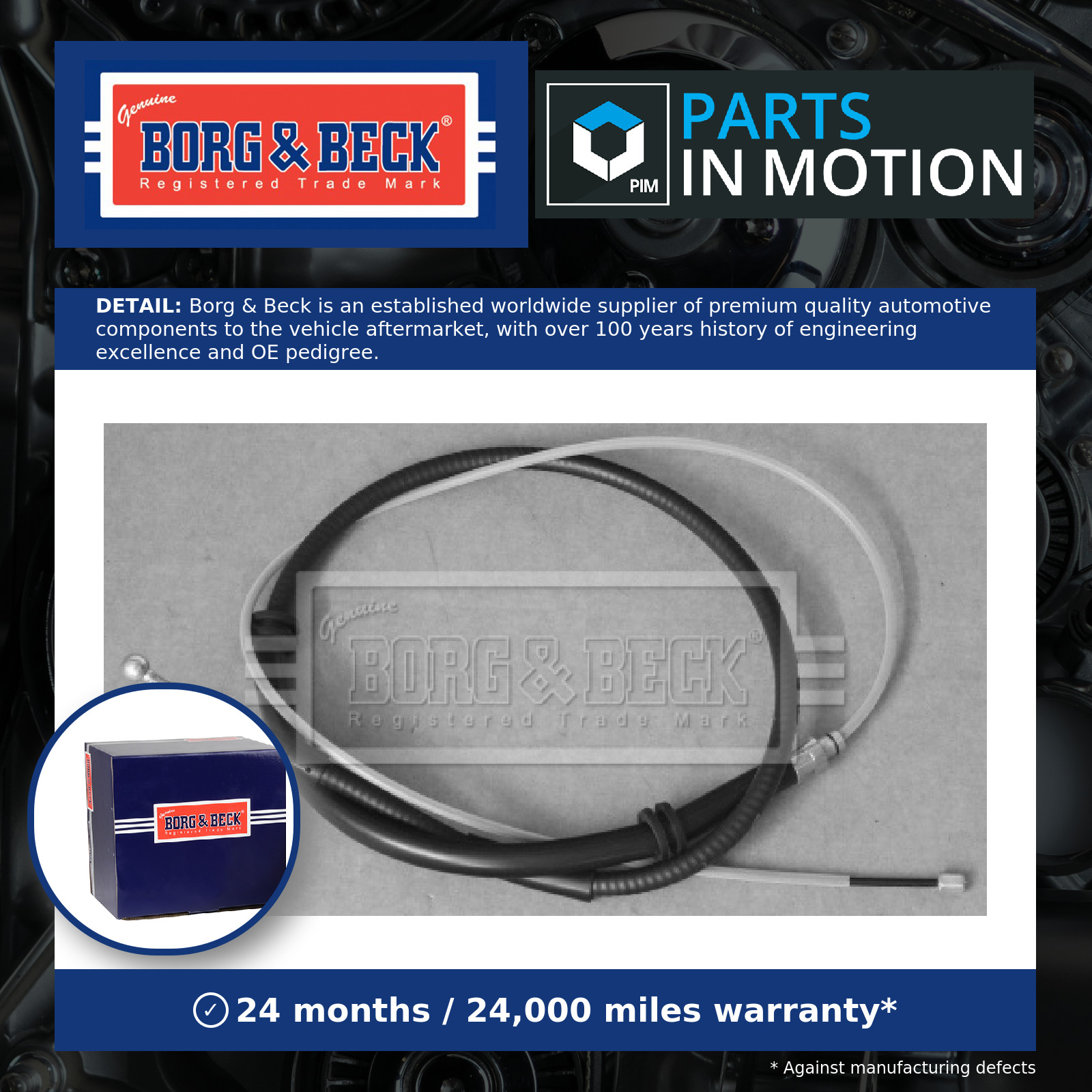 Handbrake Cable fits MERCEDES CITAN W415 1.2 Rear 13 to 21 M200.711 Hand Brake