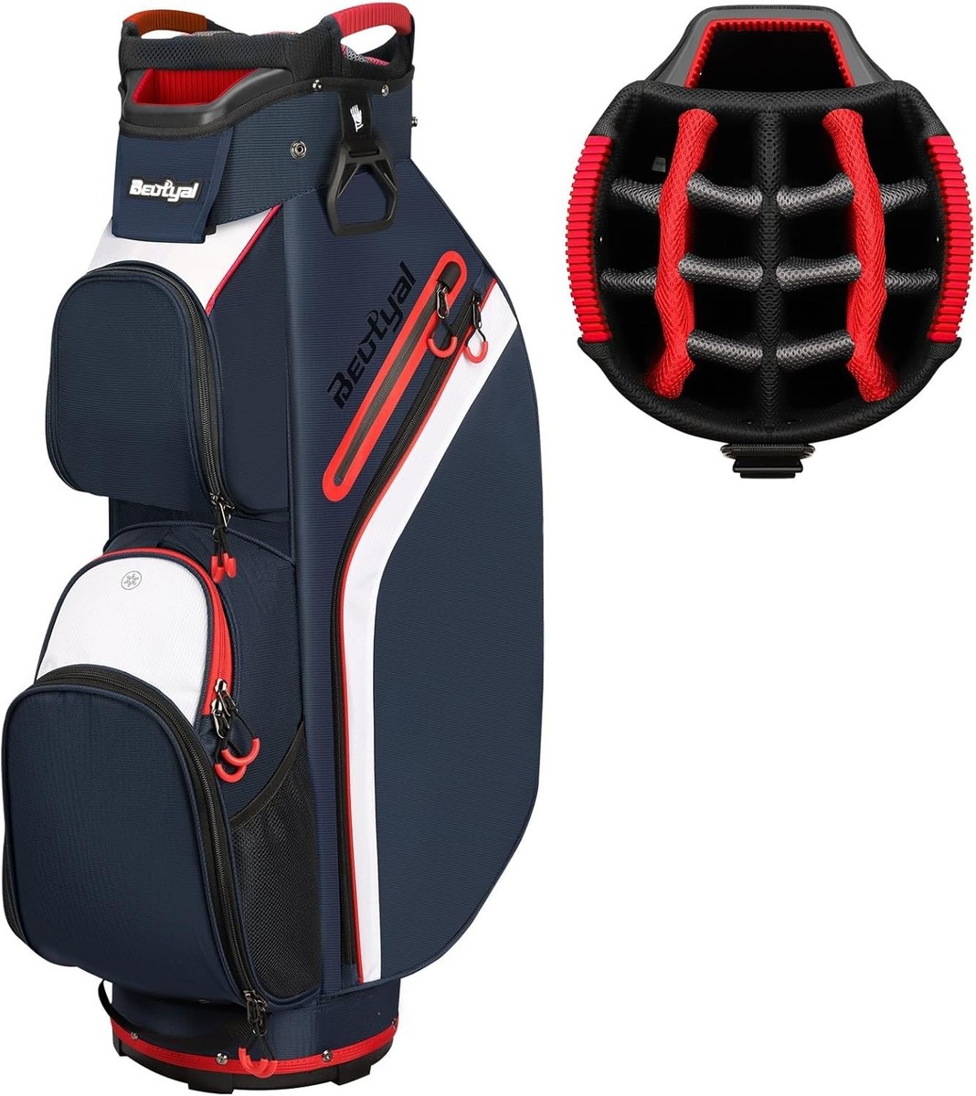 Sunday Golf Pacific 14-Way Cart Bag Silencer Top Magnetic Pocket 7
