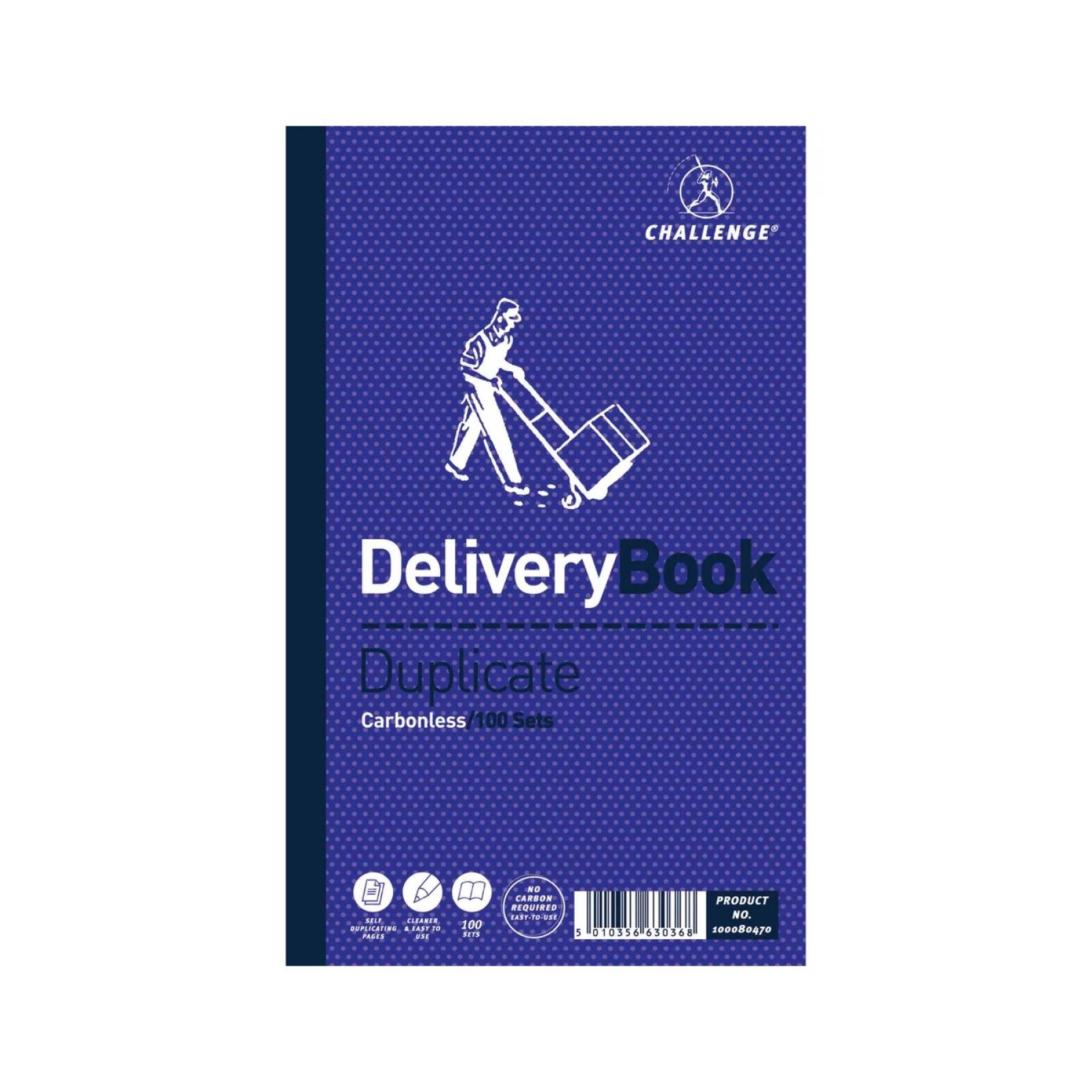 Challenge Duplicate Carbonless Delivery Note Book 21 x 13cm Pack 5 (100080470)