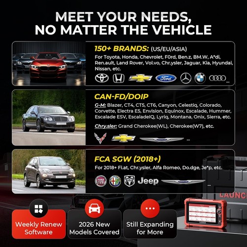 Appareil de diagnostic LAUNCH X431 CRP919X BT OBD2 TOUS système ECU codage CRP129X CRP123X - Photo 18/59