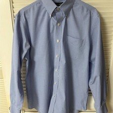 Ralph Lauren Sz 16 Light Blue Men's Dress Shirt