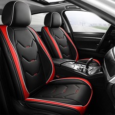 5seat Car Seat Covers Waterproof Pu Leather Full Set Universal For Suv Sedan