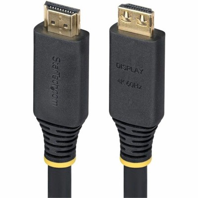 StarTech 50ft 15.2m Active High Speed HDMI Cable with Gripping Connectors 4K
