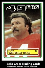 1983 Topps Ray Wersching #173 San Francisco 49ers NFL Football