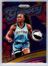 2024 Panini Prizm WNBA #8 Dana Evans Groovy Basketball