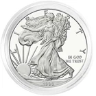1990-S $1 1-oz Proof American Silver Eagle w/ Box, OGP &COA