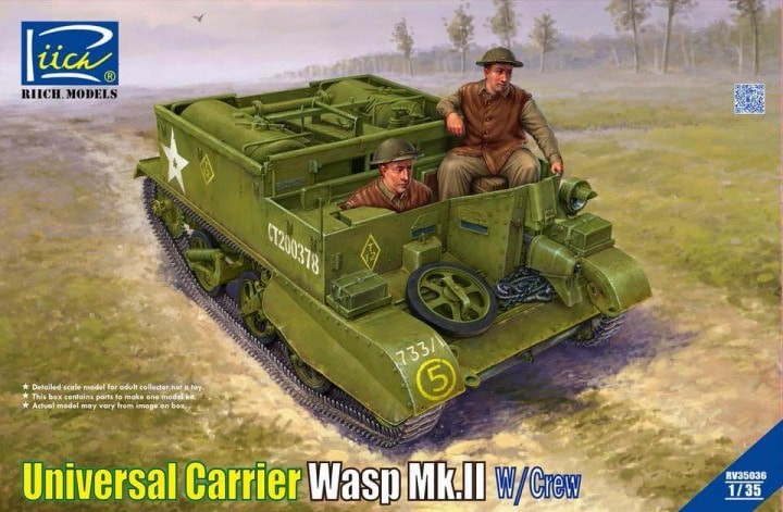 Riich Models RV35036 - 1/35 Universal Carrier Wasp Mk.II with Crew - New