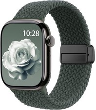 Braided Stretchy Strap Compatible with Apple Watch Series 7 38mm 40mm 41mm