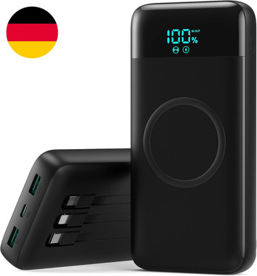 Wireless Power Bank 26800Mah Mit 3 Kabel, 7 in 1 25W PD3.0+QC4.0 Schnellladen US