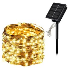 LED Solar String Light Lights Waterproof Copper Wire Fairy Outdoor Garden Party