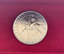 1977 Silber Jubiläum Elizabeth II Gedenkmünze £5 Stempelglanz selten