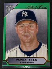 2020 Topps Gallery Hall of Fame Gallery Green /250 Derek Jeter #HOFG-2 HOF