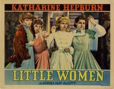 LITTLE WOMEN [1933] Lobby card ft. Hepburn, Bennett, Dee and Parker