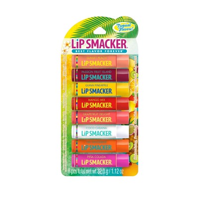 Lip Smacker Flavored Balm Tropic 1 Count (Pack of 8), Tropical Fever 