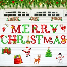 Garage Door Christmas Decorations Christmas Garage Door Magnets Xmas Refrigerato