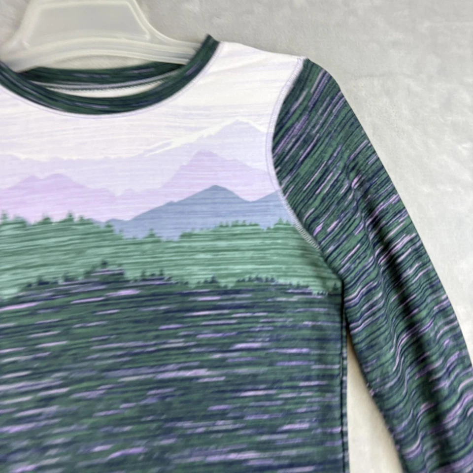 Cuddl Duds ClimateRight 2 Pc Base Layer Set Womens Small Green Thermal Fleece - Image 2 of 4