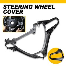 Carbon Fiber Look Abs Steering Wheel Cover Fit For 2006-2011 Honda Civic 8th Fd2