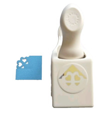 DOUBLE HEART CORNER Martha Stewart Paper Punch Valentine's Day Love