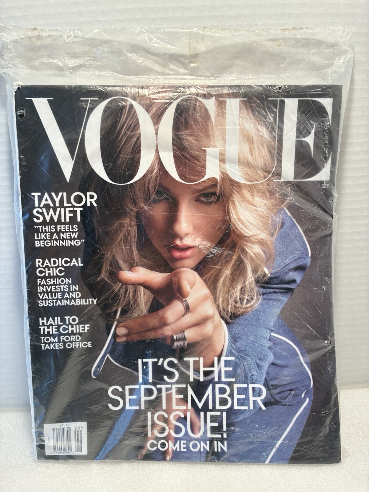 Vogue Magazine Taylor Swift September 2019 In Plastic Bag