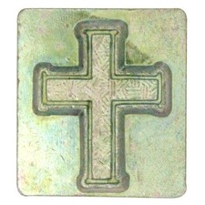 Craftool Stamp Head Cross - Reusable Metal Tool for Veg Tan Leather Tooling a...