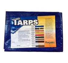 15' x 15' Blue Poly Tarp 2.9 OZ. Economy Lightweight Waterproof Tarp Camping