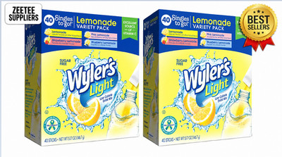 Wyler's Light Lemonade Powder Mix Singles To Go  Variety Pack, 4 Flavors, 2 Pack