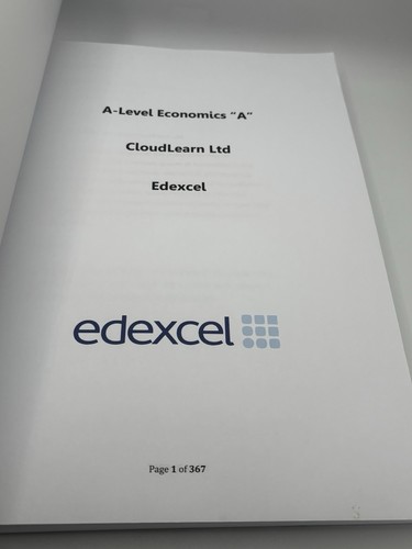 A-Level Economics Study Guide CloudLearn Student Book Like New - Picture 3 of 8