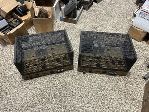 2- Heathkit W 5 M Chassis and 2- Top Cages