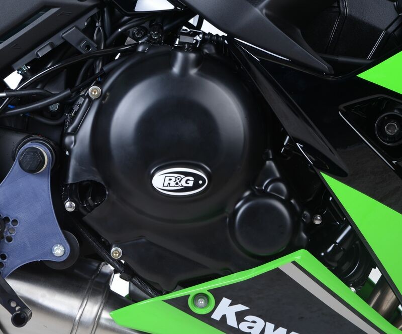 Carter moteur droit RG RACING noir pour moto Kawasaki Z650