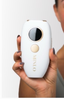 MINLO GLOWBEAM 2.0 IPL LASER Hair Removal Device Permanent Results White/Gold