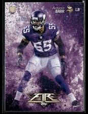 2014 Topps Fire #118 Anthony Barr Rookie Card RC. rookie card picture