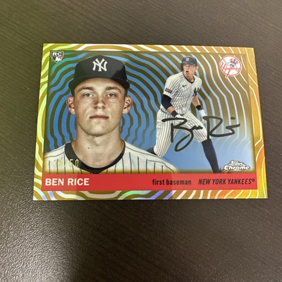 #ad Topps 2025 Chrome Platinum Ben Rice RC Gold 50 #311 New York Yankees Rookie $233.75