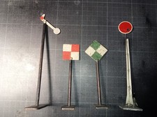 Train échelle 0 Lot de 3 signaux Artisanaux + 1 Fournereau Marescot CASSÉ