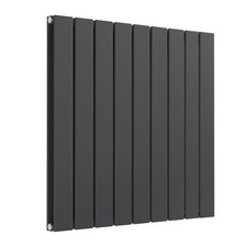 Image of Pulse Anthracite Double Horizontal Designer Radiator 600mm (H) x 630mm (W)