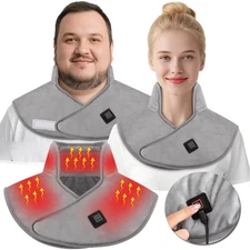 Neck And Shoulder Heat Pad USB Rechargeable Heated Neck Warmer for Pain Relief