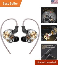Wired Gaming Headphones IEM Earphones with 1DD  QKZ ENZO in Ear Monitor, Hifi Ear