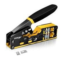 RJ45 Crimping Tool Ethernet Crimp Tool Crimper for RJ45 Crimper Yellow