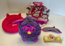 Furby Boom 2012 Purple Pink Voodoo Magic Used Tested Works With Carrying Bag Bed