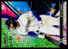 2021 Topps Finest #64 Kyle Lewis Green Speckle Refractor 1/125