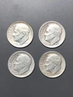 Lot of Roosevelt Silver Dimes 1950-S 1951-S 1952-S 1953-S Circulated